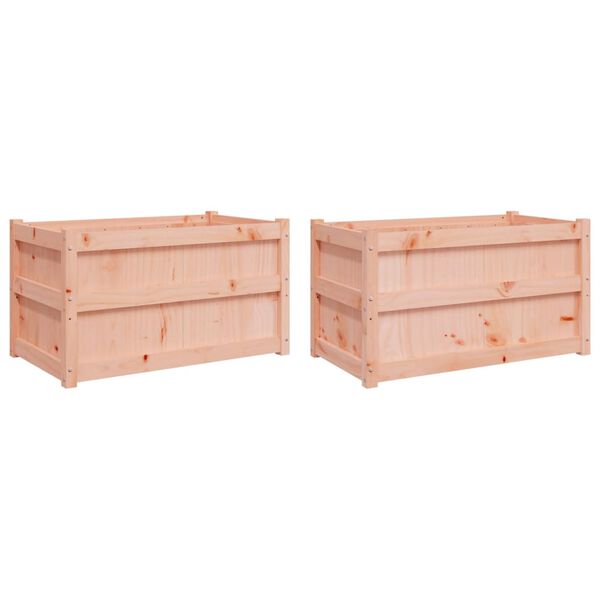 vidaXL Jardini&egrave;res 2 pcs bois massif douglas