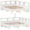 vidaXL Lit biblioth&egrave;que sans matelas blanc 140x200 cm bois pin massif