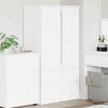 vidaXL Cabinet de salle de bain avec tiroir Blanc 79,5 x 49 x 156 cm