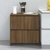 vidaXL Buffet Ch&ecirc;ne marron 70x41x75 cm Bois d'ing&eacute;nierie