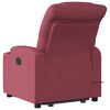vidaXL Fauteuil inclinable de massage &eacute;lectrique Rouge bordeaux Tissu
