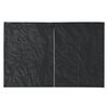 vidaXL Paroi de tente de r&eacute;ception 2pcs fermeture &eacute;clair PE Anthracite