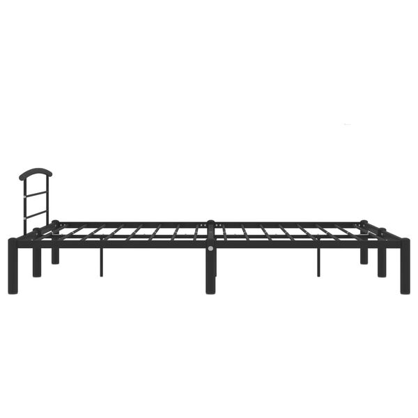 vidaXL Cadre de lit sans matelas noir m&eacute;tal 120x200 cm