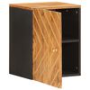 vidaXL Armoire murale de bain marron et noir bois massif de manguier