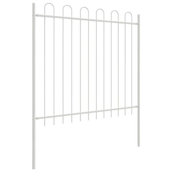 vidaXL Cl&ocirc;ture de jardin 3 pcs Blanc 5,1 x 0,8 m