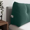 vidaXL Coussin de Dos Vert fonc&eacute; 180 x 24 x 50 cm Velours