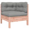 vidaXL Salon de jardin 5 pcs et coussins bois massif sapin de douglas