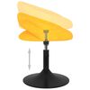 vidaXL Chaise pivotante de salle &agrave; manger Jaune moutarde Velours