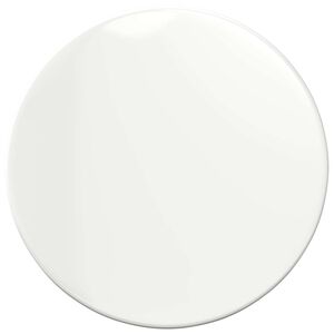 vidaXL Plateau de table Blanc brillant &Oslash; 30 x 1,5 cm Bois d'ing&eacute;nierie