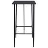 vidaXL Ensemble de bar 5 pcs Tissu Noir