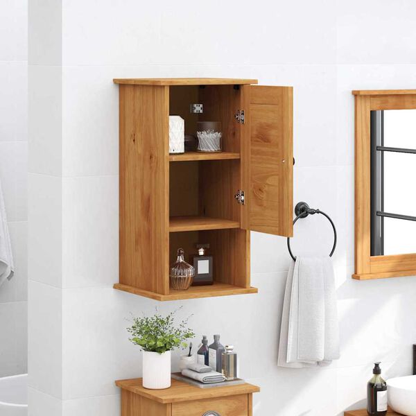 vidaXL Cabinet de Salle de Bain Mural avec stockage VIGO marron miel