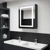 vidaXL Armoire de salle de bain &agrave; miroir LED 50x13x70 cm