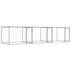 vidaXL Cage pour chien avec portes gris 6x2x1,5 m acier galvanis&eacute;
