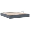 vidaXL Lit de Rangement avec matelas Gris fonc&eacute; 160 x 200 cm Velours