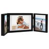 vidaXL Cadre photo d&eacute;pliable Noir 28x18 cm+2x(13x18 cm)