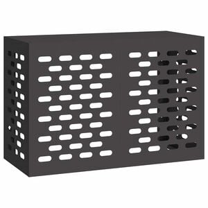 vidaXL Housse de climatiseur Noir 90 x 40 x 60 cm Acier