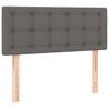 vidaXL T&ecirc;te de lit Gris 80x5x78/88 cm Similicuir