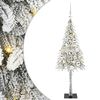 vidaXL Sapin de No&euml;l avec 150 LED Blanc 120 cm PE et Acier