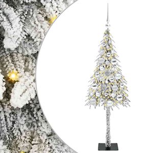vidaXL Sapin de No&euml;l Blanc 120 cm PE et Acier