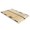 vidaXL Sommier &agrave; lattes sans matelas avec 28 lattes 7 zones 140x200 cm