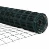 vidaXL Cl&ocirc;ture avec poteau Vert 1 x 25 m Acier et PVC