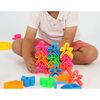 dëna Ensemble de jouets en silicone Maisons et arbres Neon 54 pcs