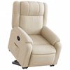 vidaXL Fauteuil inclinable Cr&egrave;me Tissu