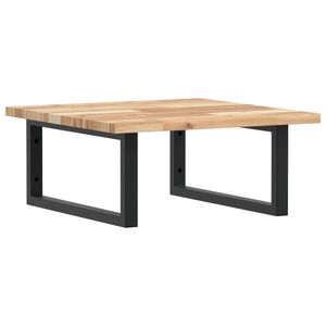vidaXL &Eacute;tag&egrave;re de vasque murale acier et bois massif d'acacia