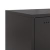 vidaXL Buffet noir 100,5x39x107 cm acier