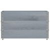 vidaXL Colliers de palette 3 pcs gris 100x50 cm bois de pin solide