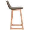 vidaXL Tabourets de bar lot de 2 taupe tissu