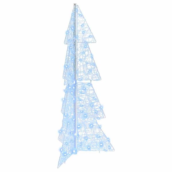 vidaXL Sapin de No&euml;l avec 100 LED Blanc Froid 120 cm Acrylique