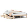 vidaXL Cadre de lit avec tiroirs sans matelas 160x200 cm