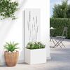 vidaXL &Eacute;cran de confidentialit&eacute; de jardin Fretwork Blanc 50 x 140 cm