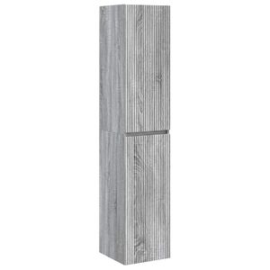 vidaXL Cabinet de Salle de Bain Mural Sonoma gris 33 x 34,5 x 160 cm