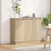 vidaXL Buffet LED Ch&ecirc;ne Sonoma 90 x 32 x 75 cm Bois d'ing&eacute;nierie