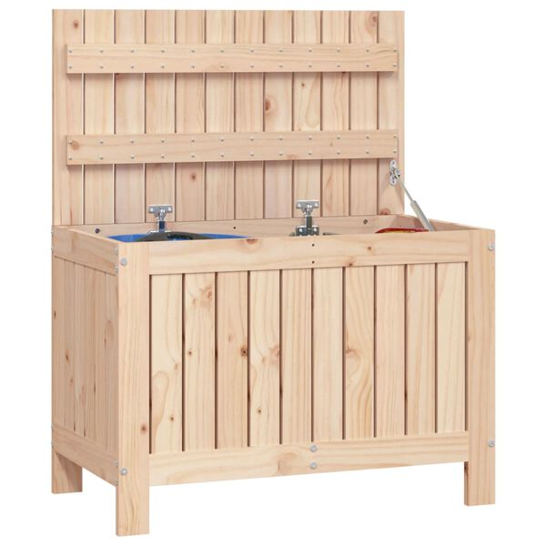 vidaXL Boîte de rangement de jardin 76x42,5x54 cm Bois massif de pin