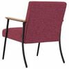 vidaXL fauteuil Bordeaux 59 x 75 x 78 cm tissu