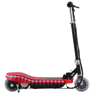 vidaXL Trottinette &eacute;lectrique avec LED 120 W Rouge