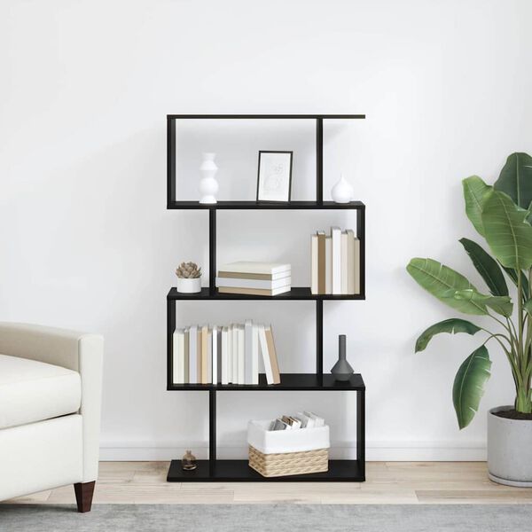 vidaXL Biblioth&egrave;que Ch&ecirc;ne noir 70 x 24 x 129 cm Bois d'ing&eacute;nierie