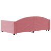 vidaXL Lit de jour avec lit gigogne rose 100x200 cm velours