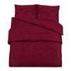 vidaXL Ensemble de housse de couette Bordeaux 155x220 cm Coton