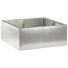 vidaXL Mur de sout&egrave;nement 4 pc 100 x 100 x 50 cm Acier inoxydable