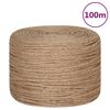 vidaXL Corde de jute 100 m de long 6 mm d'&eacute;paisseur