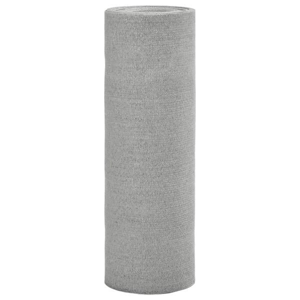 vidaXL Filet brise-vue gris clair 1x50 m PEHD 75 g/m&sup2;
