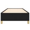 vidaXL Cadre de lit sans matelas noir 90x200 cm tissu
