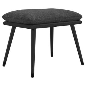 vidaXL Repose-pied Gris fonc&eacute; 45x29,5x35 cm Tissu et similicuir