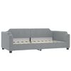 vidaXL Lit de jour avec gigogne sans matelas gris clair 90x200 cm