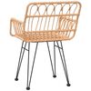 vidaXL Chaises de jardin lot de 2 accoudoir 56x64x80 cm R&eacute;sine tress&eacute;e