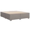 vidaXL Sommier &agrave; lattes de lit avec matelas Taupe 180x200 cm Tissu